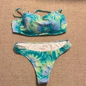 Cheeky Bikini Turquoise Tie Dye - 2 piece